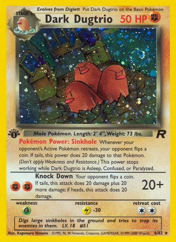 Dark Dugtrio (6) - 06/82 - (Team Rocket)