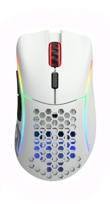 Glorious PC Model D Minus Matte White RGB Wireless Mouse