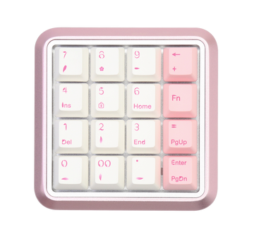 Varmilo Sword 2-16 Sakura White LED Numpad Dye Sub PBT Aluminum EC Mechanical Keyboard