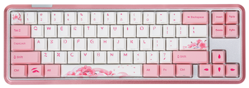 Varmilo Sword 2-68 Sakura R2 White LED 65% Dye Sub PBT Aluminum EC Mechanical Keyboard