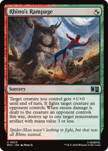 Rhino's Rampage [823] [Jumpstart] [Marvel Super Heroes: Commander] [Non-Foil]
