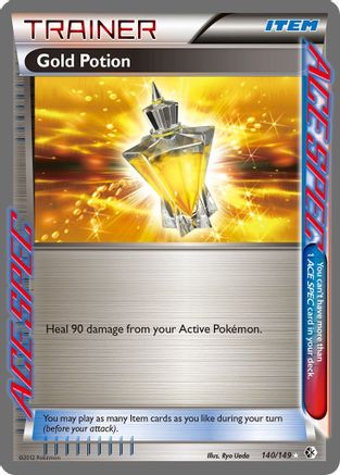 Gold Potion (140/149) - Boundaries Crossed Holofoil