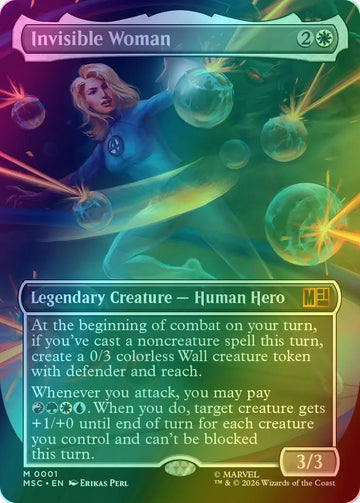 Invisible Woman [1] [Borderless] [Marvel Super Heroes: Commander] [Foil]