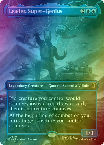 Leader, Super-Genius [330] [Borderless] [Scene] [Marvel Super Heroes] [Foil]
