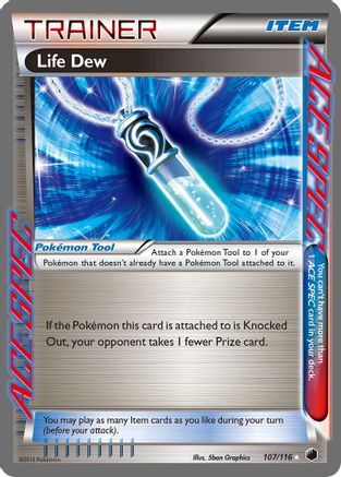 Life Dew (107/116) - Plasma Freeze Holofoil