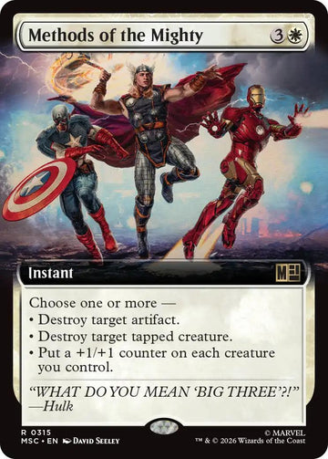 Methods of the Mighty [315] [Extended Art] [Marvel Super Heroes: Commander] [Non-Foil]