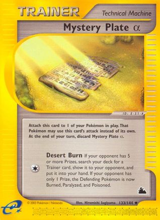 Mystery Plate Alpha (133/144) - Skyridge