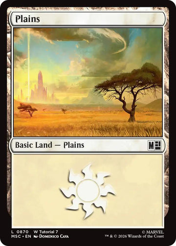 Plains [870] [Beginner Box] [Marvel Super Heroes: Commander] [Non-Foil]