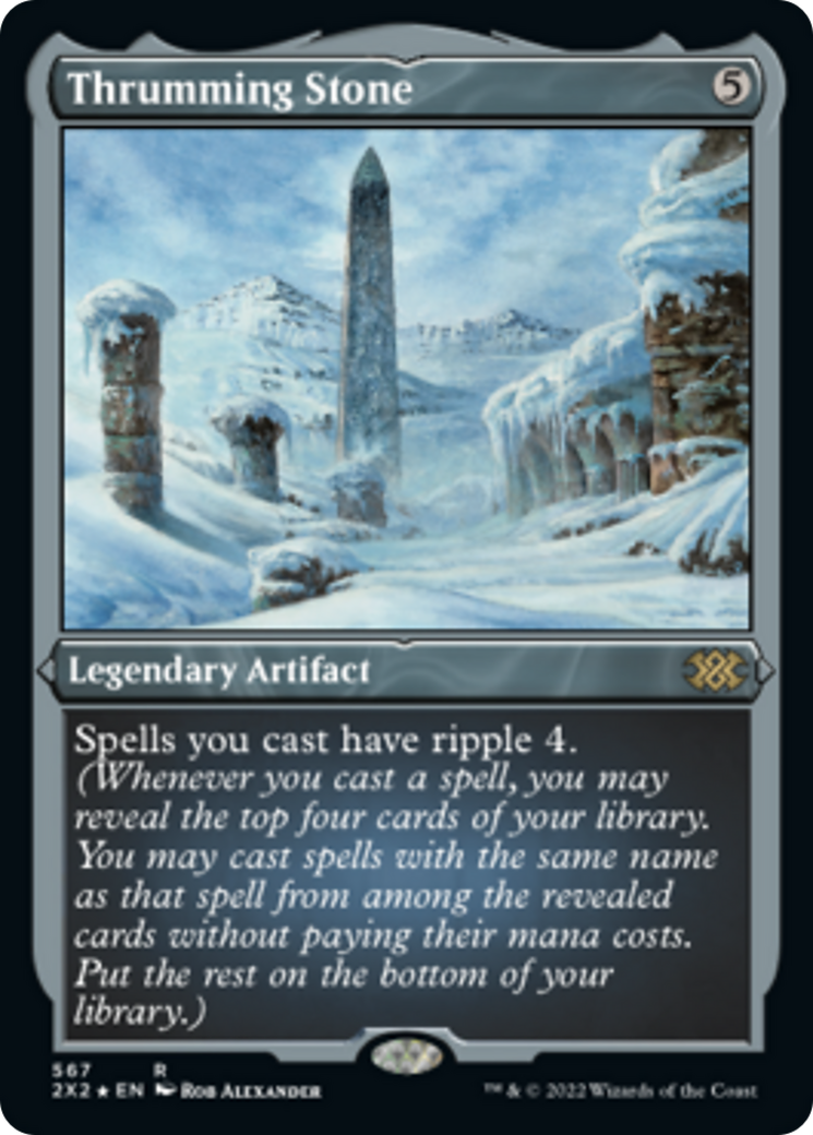 Thrumming Stone (2X2-567) - Double Masters 2022 Etched Foil