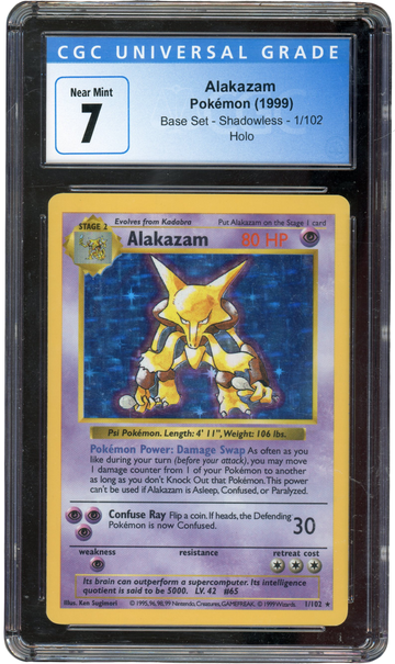 CGC 7 ALAKAZAM BASE SET HOLO