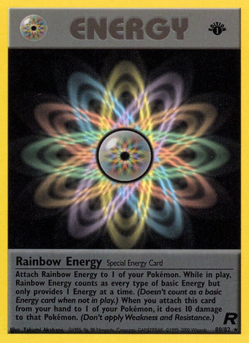 Rainbow Energy (80) - 80/82 - (Team Rocket)