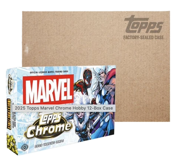 2025 Topps Marvel Chrome Hobby 12 Box Case