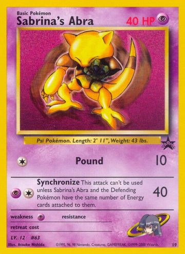 Sabrina's Abra - 19/53 - (WoTC Promo)