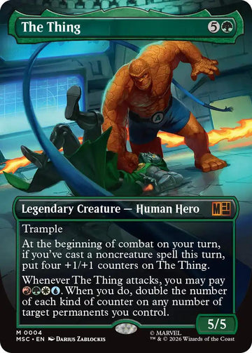 The Thing [4] [Borderless] [Marvel Super Heroes: Commander] [Non-Foil]