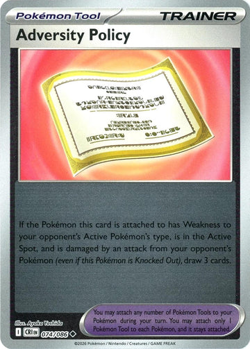 Adversity Policy - 074/086 - Uncommon [me04-074] [Reverse Holo]