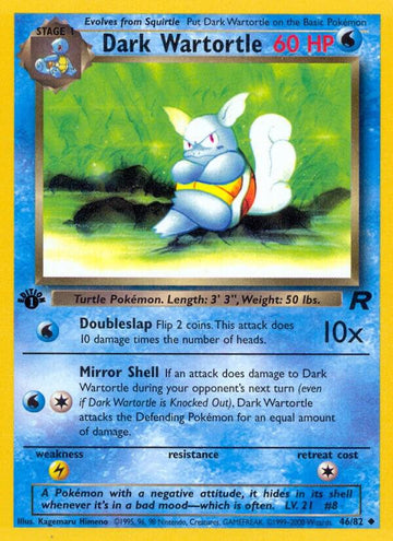 Dark Wartortle - Team Rocket