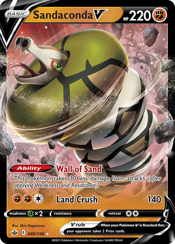 Sandaconda V 89 198 Chilling Reign Holofoil