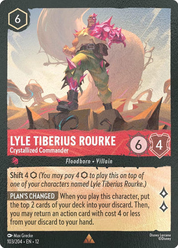 Lyle Tiberius Rourke - Crystallized Commander - 103/204 [Wilds Unknown] [Cold Foil]