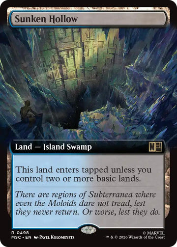Sunken Hollow [498] [Extended Art] [Marvel Super Heroes: Commander] [Non-Foil]