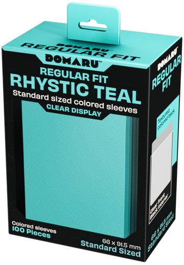 Gatherer's Tavern DOMARU Regular Fit Sleeves - Standard Size - 100ct - Rhystic Teal