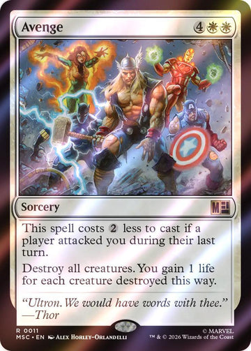Avenge [11] [Marvel Super Heroes: Commander] [Surge Foil]