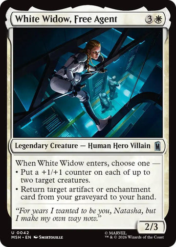 White Widow, Free Agent [42] [Marvel Super Heroes] [Non-Foil]