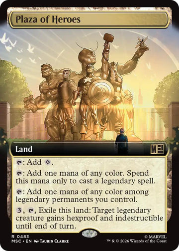 Plaza of Heroes [483] [Extended Art] [Marvel Super Heroes: Commander] [Non-Foil]