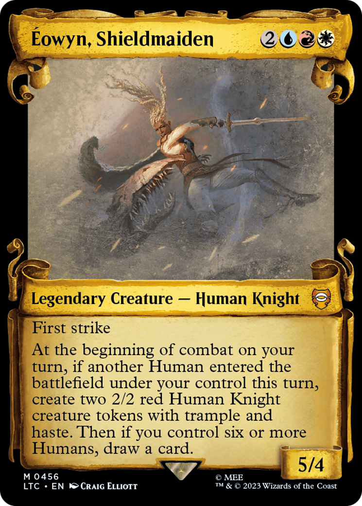 Ã‰owyn, Shieldmaiden (LTC-456) - Tales of Middle-earth Commander: (Showcase) Foil
