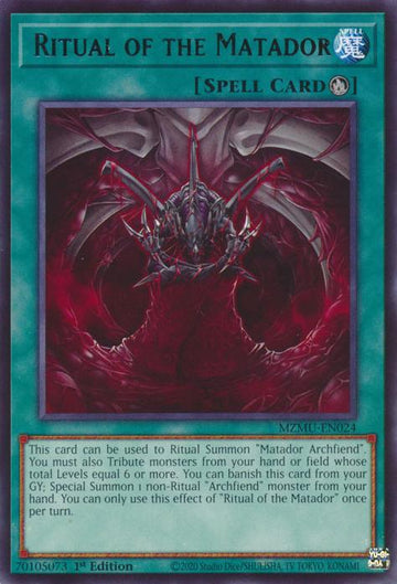 Ritual of the Matador - MZMU-EN024 - Rare - 1st Edition