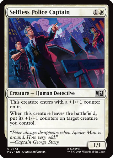 Selfless Police Captain [774] [Jumpstart] [Marvel Super Heroes: Commander] [Non-Foil]