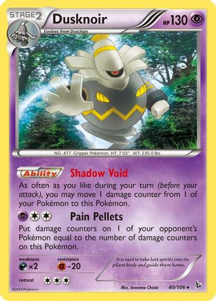 Dusknoir (40/106) - XY  Flashfire Holofoil