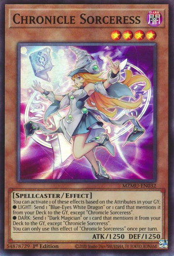 Chronicle Sorceress - MZMU-EN032 - Super Rare - 1st Edition