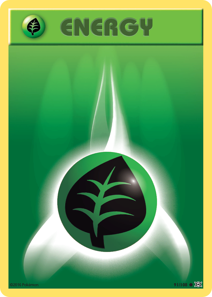 Grass Energy 91 108 Evolutions Reverse Holofoil