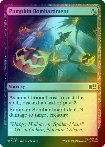 Pumpkin Bombardment [822] [Jumpstart] [Marvel Super Heroes: Commander] [Foil]