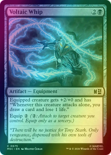 Voltaic Whip [675] [Jumpstart] [Marvel Super Heroes: Commander] [Foil]