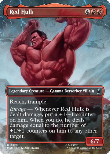 Red Hulk [329] [Borderless] [Scene] [Marvel Super Heroes] [Non-Foil]