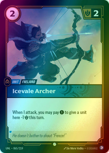 Icevale Archer - 065/219 [Unleashed] [Foil]