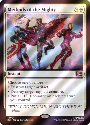 Methods of the Mighty [21] [Marvel Super Heroes: Commander] [Surge Foil]