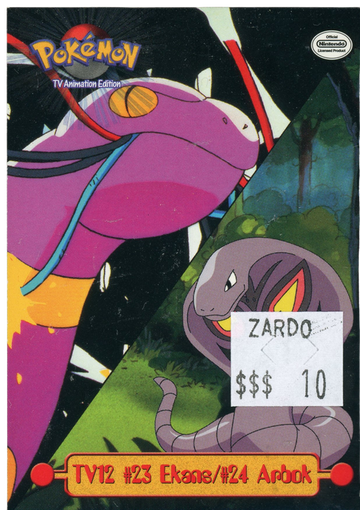 TOPPS TV12 #23 Ekans/#24 Arbok