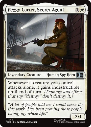 Peggy Carter, Secret Agent [523] [Beginner Box] [Marvel Super Heroes: Commander] [Non-Foil]