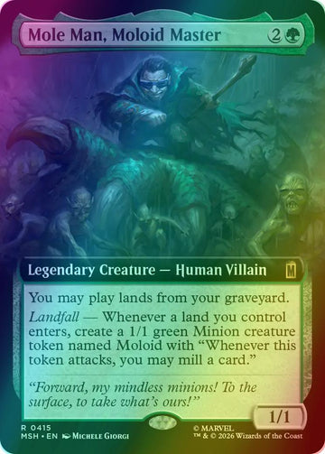 Mole Man, Moloid Master [415] [Extended Art] [Marvel Super Heroes] [Foil]