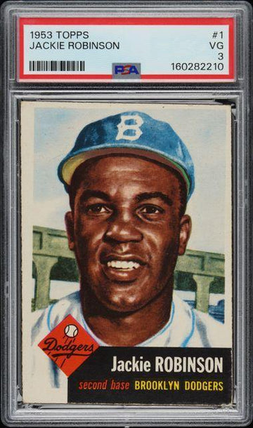 1953 TOPPS #1 JACKIE ROBINSON PSA 3