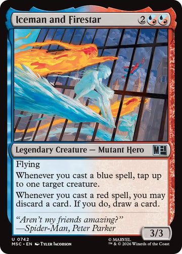 Iceman and Firestar [742] [Jumpstart] [Marvel Super Heroes: Commander] [Non-Foil]