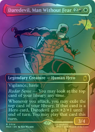 Daredevil, Man Without Fear [324] [Borderless] [Scene] [Marvel Super Heroes] [Foil]
