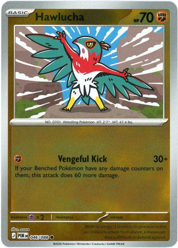 Hawlucha - 046/088 - Common [me03-046] [Reverse Holo]