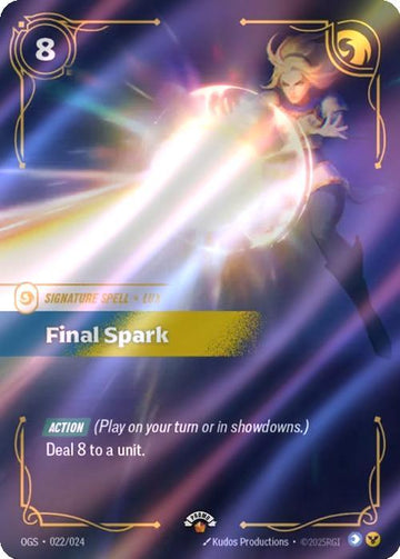 Final Spark - 022/024 [Riftbound Organized Play Promotional Cards] [Foil]