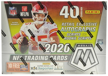 2020 Panini Mosaic Football Mega Box (Reactive Green Parallels!)