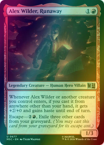 Alex Wilder, Runaway [677] [Jumpstart] [Marvel Super Heroes: Commander] [Foil]