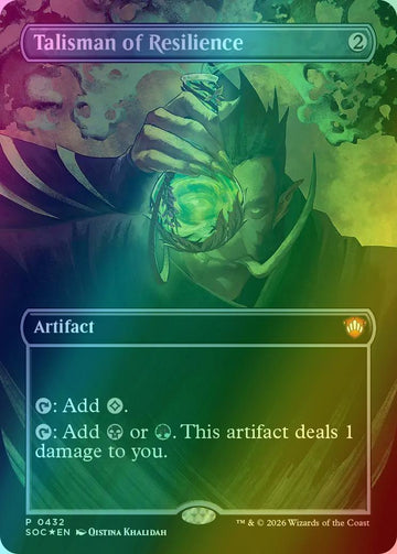 Talisman of Resilience [432] [Borderless] [Codex Bundle] [Secrets of Strixhaven: Commander] [Foil]