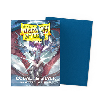 Supplies: Dragon Shield Sleeves - Standard - Dual Matte Crimson & Silver